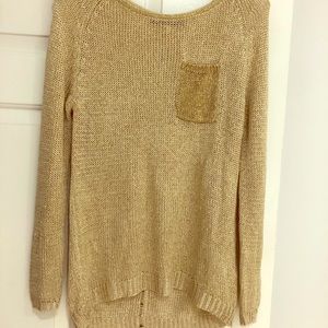 Forever 21 Gold Sweater